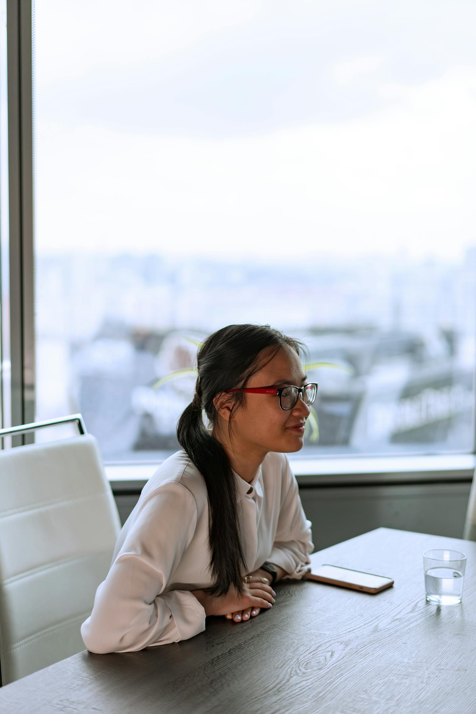 Focused professional at desk